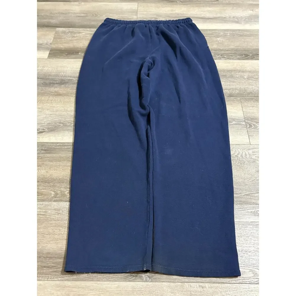 Vintage Russell Athletic Baggy Wide Leg Navy Sweatpants Retro - Men’s XXXL 3XL
